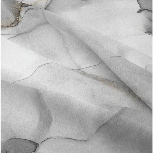 LARGE Marble Pattern Fabric Wall Hanging Tapestry Gray & Gold 70.8 X 90.5 inches - Picture 3 of 10